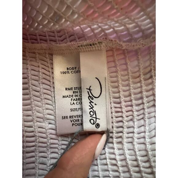 NWT Peixoto Women's Floral Prints Mariel Mini Skirt Shirred Waistband Pink SZ L - Picture 6 of 10